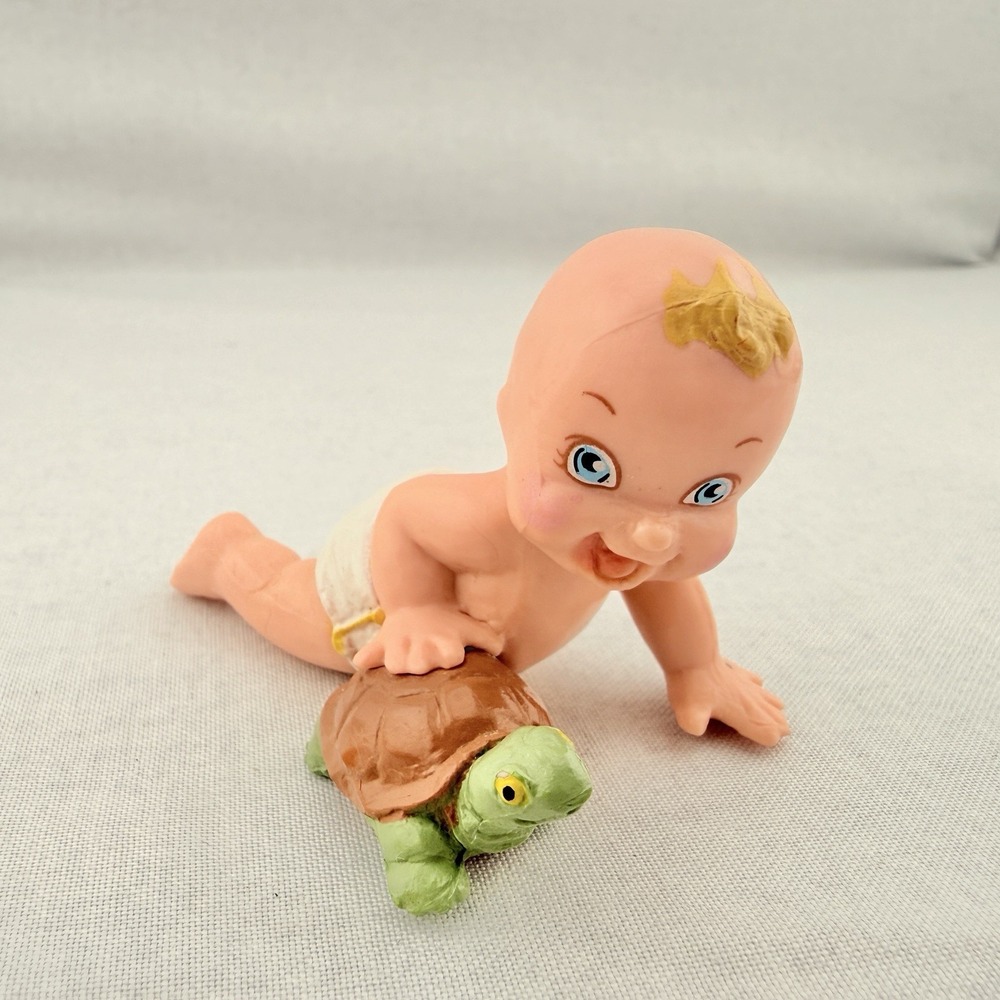 Vintage‎ Galoob Magic Diaper Babies Turtle 1991 Mini Figures Lot PVC Rubber Baby - Picture 3 of 11